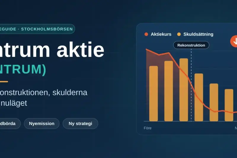 Intrum aktie (INTRUM) – rekonstruktionen, skulderna och nuläget