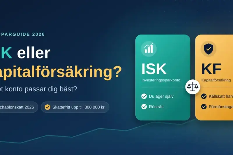 ISK eller kapitalförsäkring – vilket konto passar dig bäst?