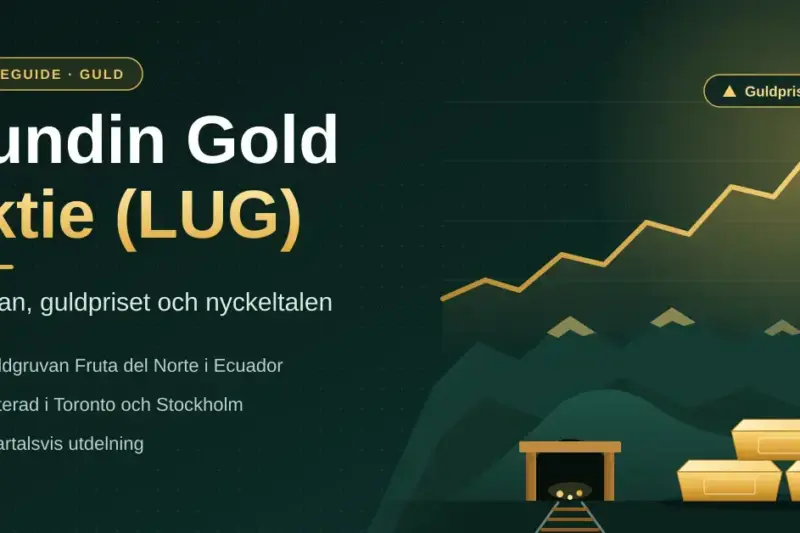Lundin Gold aktie (LUG) – gruvan, guldpriset och nyckeltalen