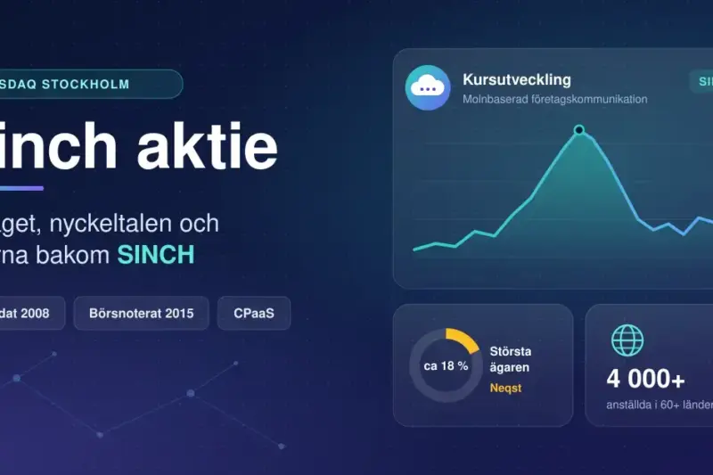 Sinch aktie – bolaget, nyckeltalen och ägarna bakom SINCH