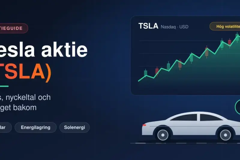 Tesla aktie (TSLA) – kurs, nyckeltal och bolaget bakom