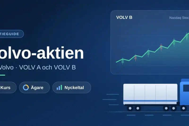 Volvo aktie (AB Volvo) – kurs, ägare och nyckeltal